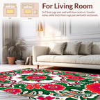 Vibrant Floral Pattern Rug