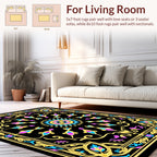 Ornate Floral Geometric Pattern Rug