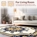 Ornate Medallion Flower Pattern Rug