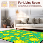 Radiant Sunburst Pattern Wallpaper Rug