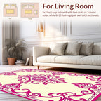 Ornate Floral Vines Pattern Design Rug