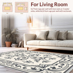 Classic Floral Scrollwork Pattern Rug