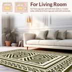 Geometric 2 Tone Maze Frame Rug