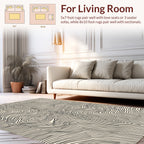 Abstract Wavy Striped Design Rug
