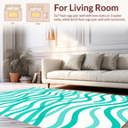 Ocean Wave Pattern Rug