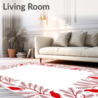 Red Bird Branch Border Rug