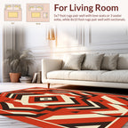 Bold Geometric Abstract Pattern Rug