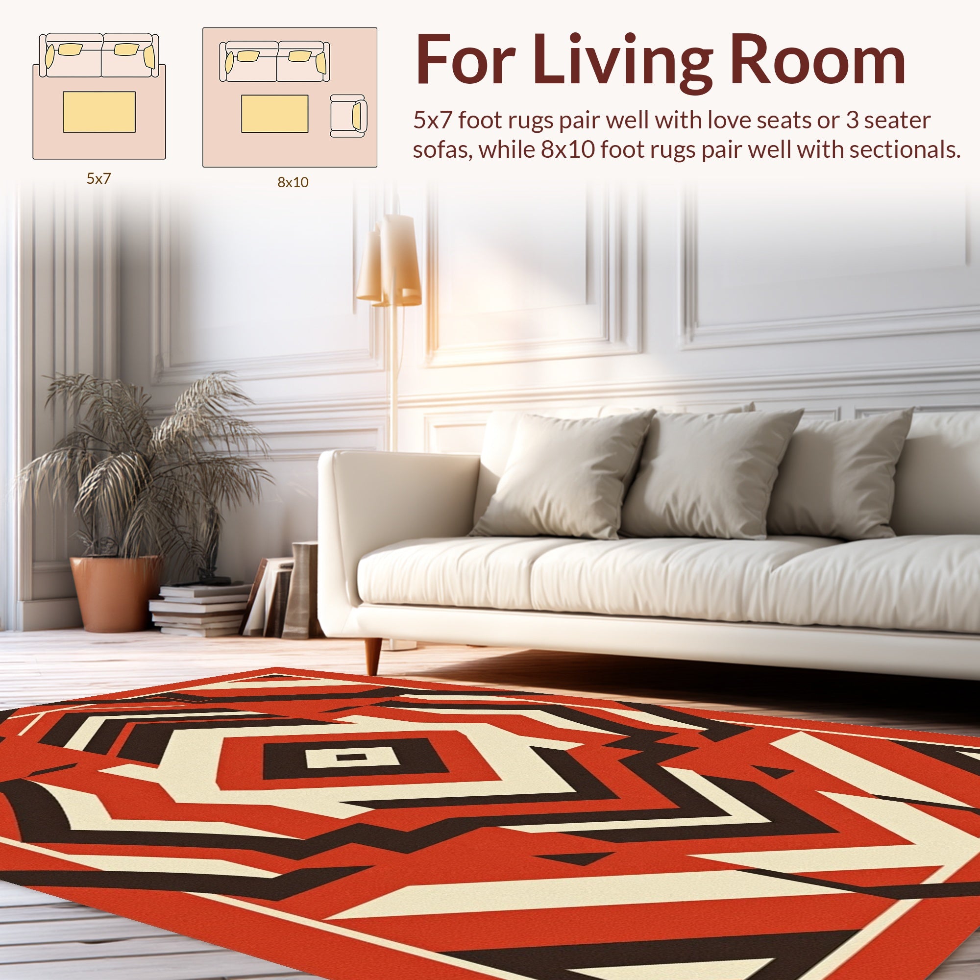 Bold Geometric Abstract Pattern Rug