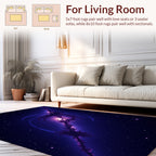 Cosmic Nebula Fractal Pattern Rug