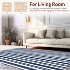Classic Vertical Stripe Pattern Rug