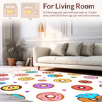Doughnut Sprinkle Pattern Design Rug
