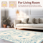 Classical Floral Sunburst Pattern Rug
