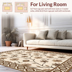 Classic Floral Vine Border Design Rug