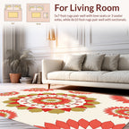 Floral Mandala Pattern Rug