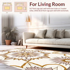 Ornate Floral Inspired Mandala Pattern Rug