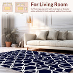 Modern Geometric Lattice Design Rug