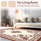 Vine and Floral Scroll Borders Rug