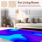 Vivid Abstract Gradient Layers Rug