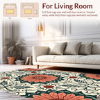 Floral Mandala Inspired Pattern Design Rug