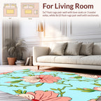 Blossom Vine Pastel Pattern Rug