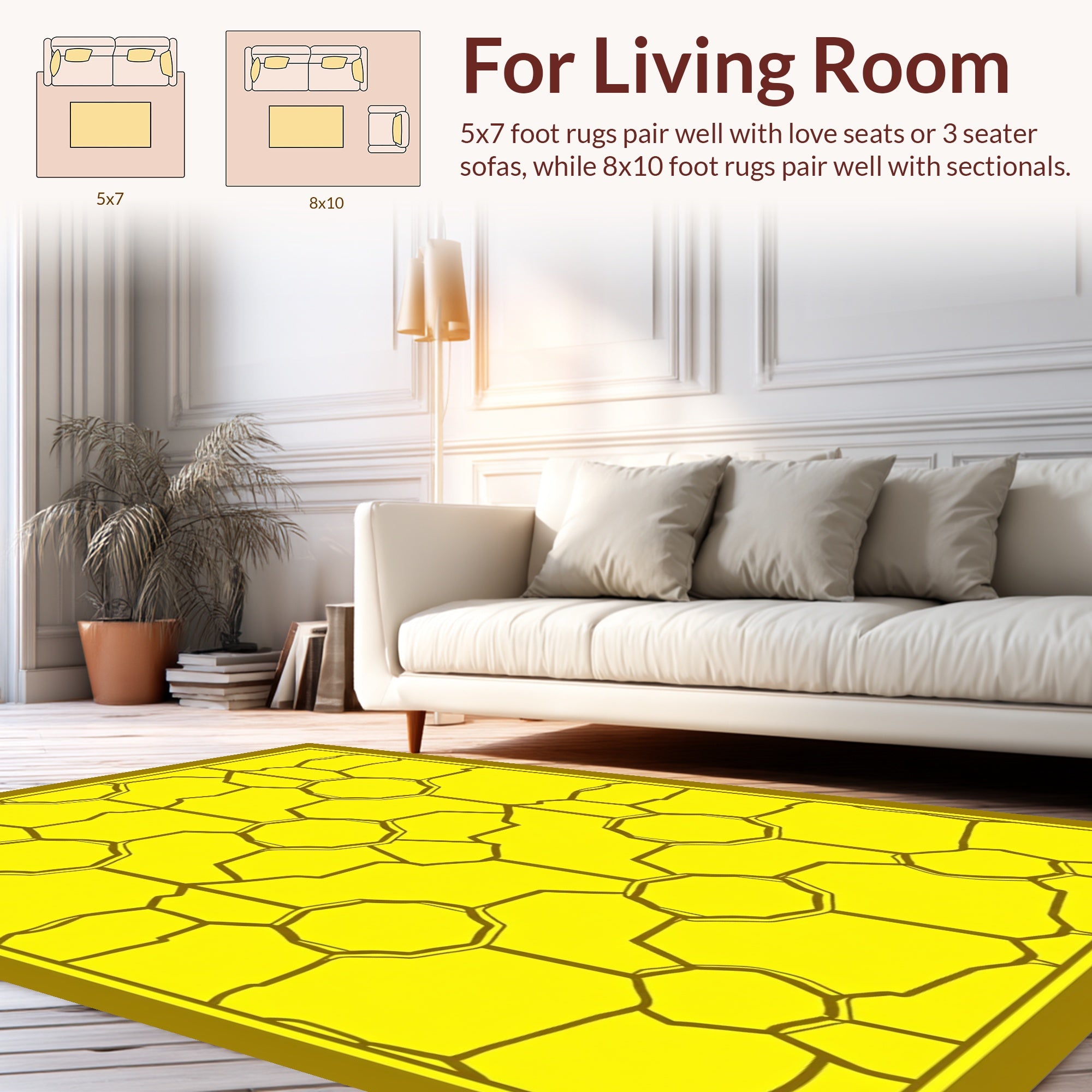 Bright Geometric Octagon Pattern Rug