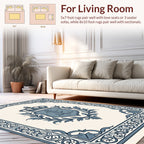 Regal Crest and Scrollwork Border Rug