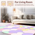Pastel Cloud Pattern Abstract Design Rug