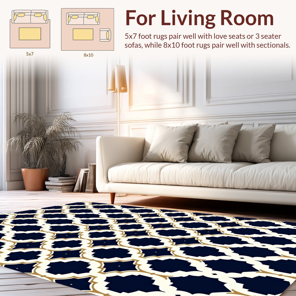Classic Arabesque Patterned Rug