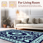 Intricate Floral Mandala Pattern Rug