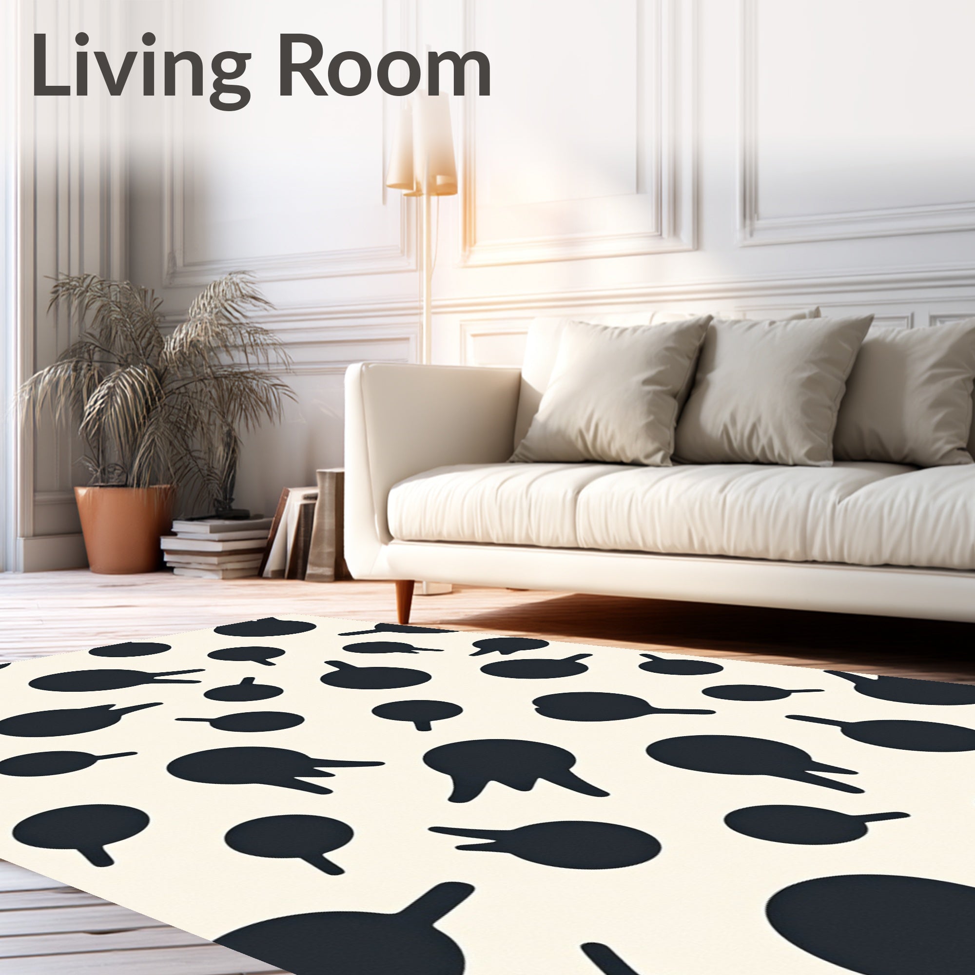 Abstract Blob Pattern Rug