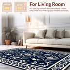 Classic Floral Scrollwork Design Rug