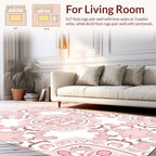 Artistic Floral Symmetry Pattern Rug