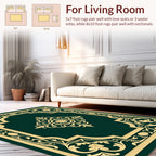 Ornate Floral Scrollwork Pattern Rug
