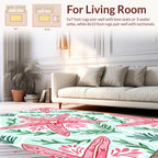 Pink Starfish Coral Pattern Rug