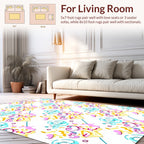 Whimsical Swirl Splash Pattern Rug