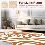 Modern Swirls Abstract Design Rug