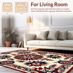 Intricate Floral And Geometric Medallion Design Rug