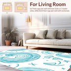Coastal Wave Shell Pattern Rug