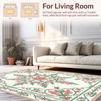 Floral Vines Centerpiece Design Rug