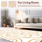 Classic Swirling Scroll Pattern Rug