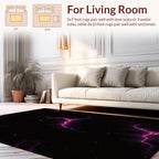 Cosmic Lightning Bolt Pattern Rug
