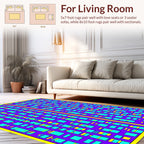 Geometric Block Print Design Rug