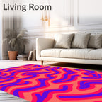 Bold Swirls Patterned Rug