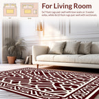 Classic Geometric Lattice Pattern Rug