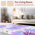 Whimsical Floral Explosion Pattern Rug