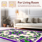Vibrant Floral Medallion Pattern Rug