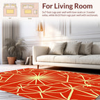 Radiant Starburst And Petal Pattern Rug