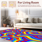 Psychedelic Swirl Pattern Rug