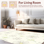 Delicate Daisy Outline Pattern Rug