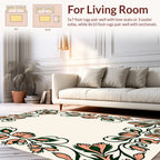 Floral Vine With Pink Petals Rug